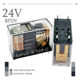 رله 24 ولت 16 آمپر تک کنتاکت برند mpj2-s-124-c MEISHUO