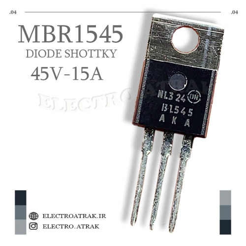 دیود شاتکی MBR1545 پکیج TO-220