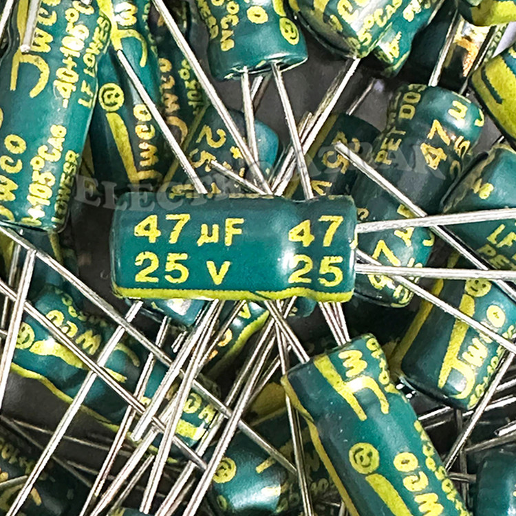 خازن الکترولیت 47 میکروفاراد 25 ولت