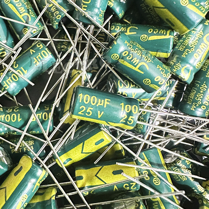 خازن الکترولیت 100 میکروفاراد 35 ولت