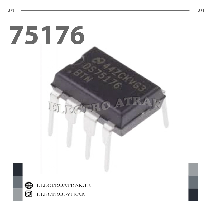 آیسی SN75176BP ترانسیور RS-485/RS-422