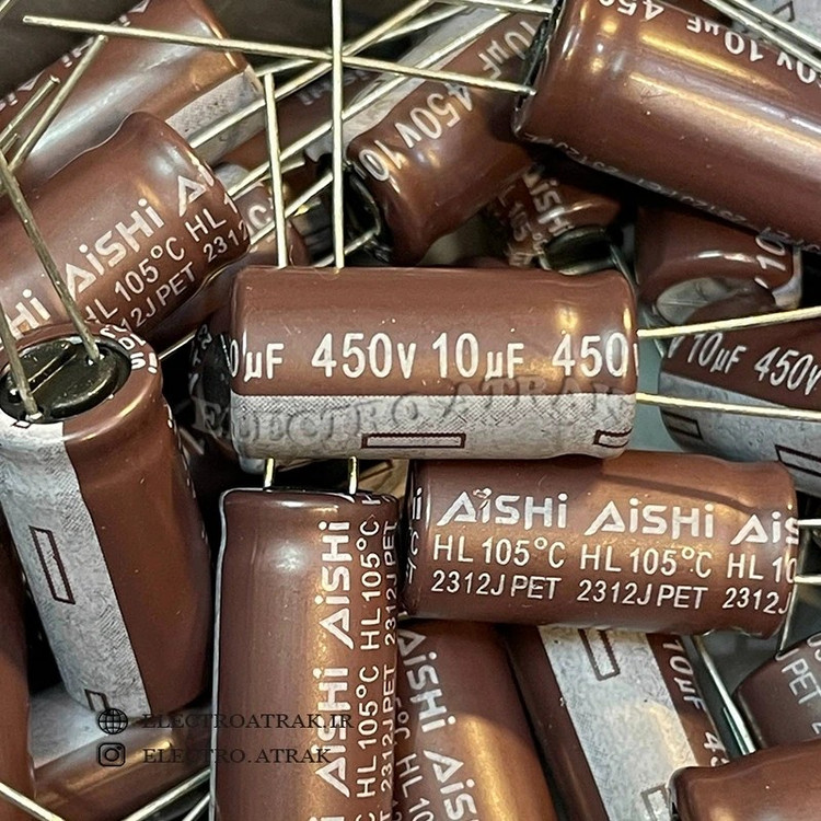 خازن الکترولیت 10 میکروفاراد (تمام ولتاژها)