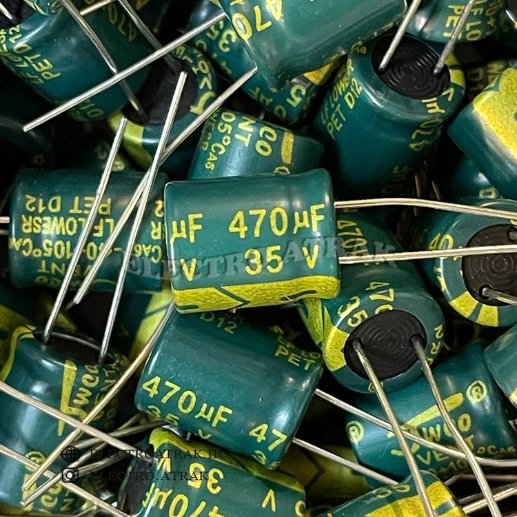 خازن الکترولیت 470 میکروفاراد (تمام ولتاژها)