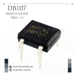پل دیود اورجینال DB107 طرح آیسی 700V-1A