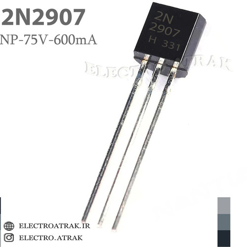 ترانزیستور اورجینال 2N2907 پکیج دیپ 75V 600mA