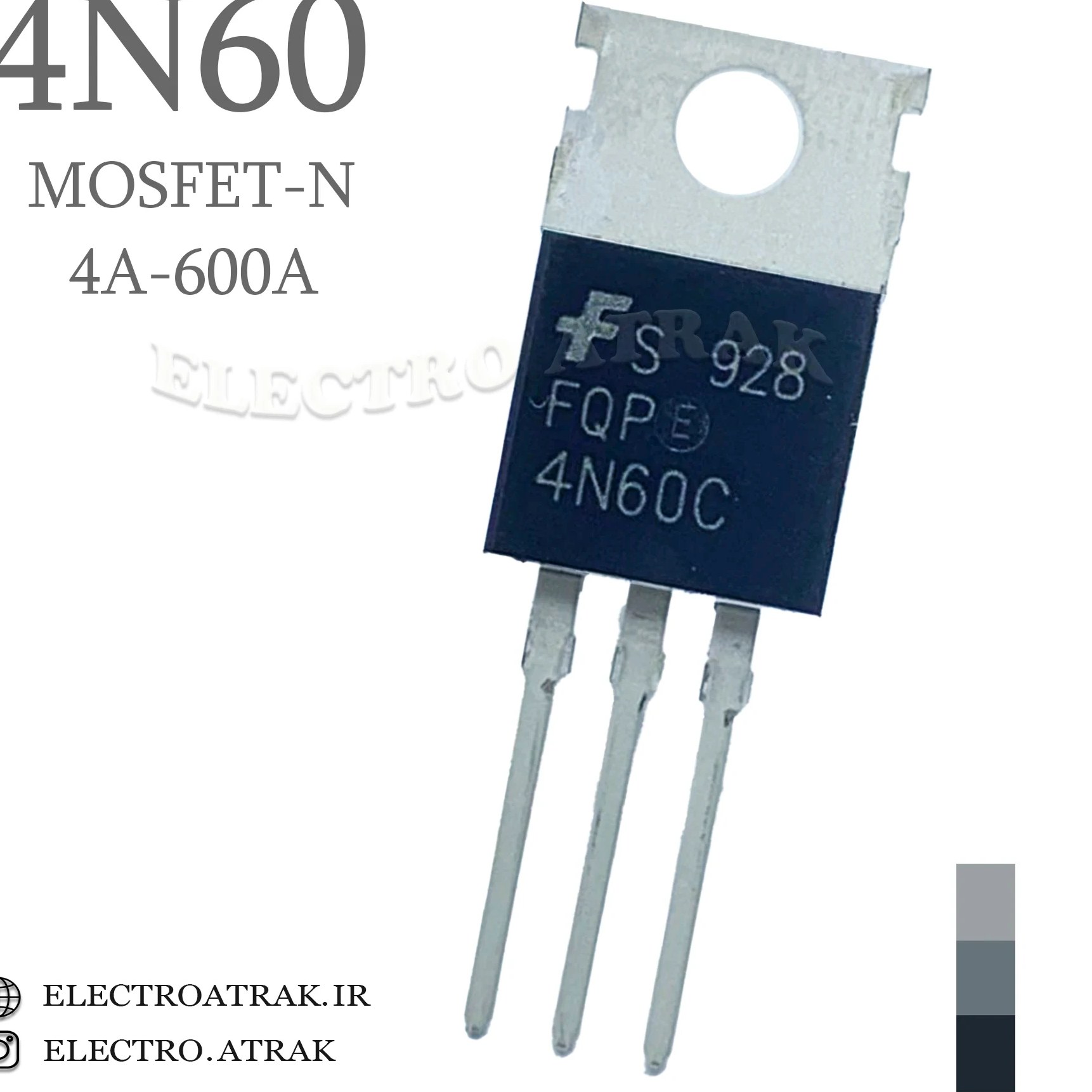 ترانزیستور ماسفت  4N60 SMD D2PACK